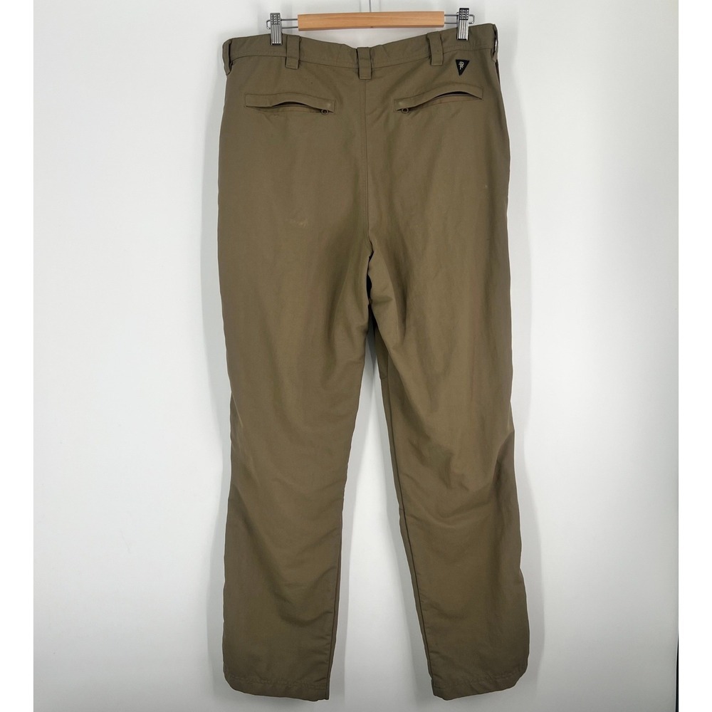 RailRiders Mens Size 36 Nylon Hiking Pants Khaki Brown Straight Leg - Picture 2 of 13